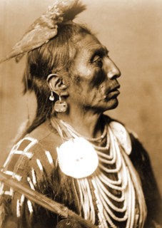 Edward S. Curtis Native American Indians - Medicine Crow, Crow Indian, Montana circa 1908.