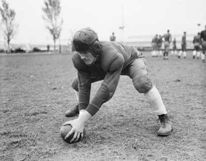 Captain of Navy team. Ben Robertshaw circa October 24, 1935.