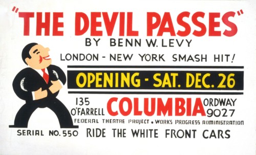 The devil passes' by Benn W. Levy circa 1936.