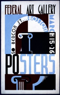 Posters, Federal Art Gallery, 50 Beacon St., Boston circa 1938.