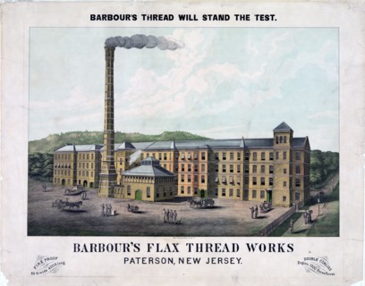 Barbour's flax thread works. Patterson, New Jersey.
