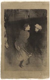 1893 Art Work -  Rehearsal at the Folies-Bergère—Emilenne D’Alençon and Mariquita - Henri de Toulouse-Lautrec.