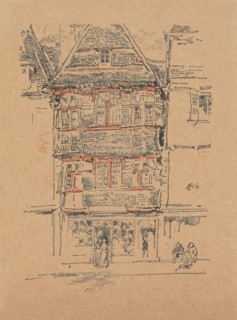 1893 Art Work -  Red House; Paimpol - James McNeill Whistler.