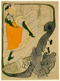 1893 Art Work -  Jane Avril - Henri de Toulouse-Lautrec.