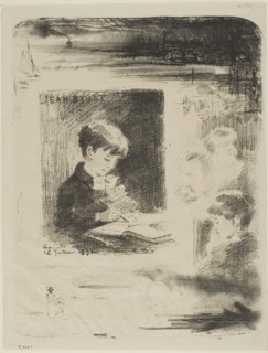 1892 Art Work -  Child Drawing (Jean Buhot) - Félix Hilaire Buhot.