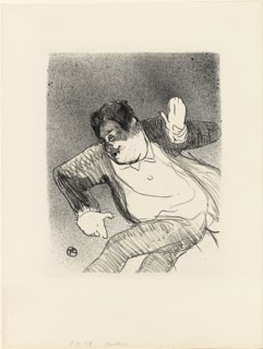 1893 Art Work -  Caudieux at the Petit Casino; from Le Cafe-Concert Henri de Toulouse-Lautrec.