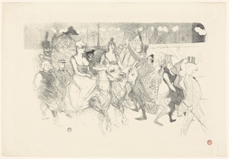 1893 Art Work -  A Gala Evening at the Moulin Rouge - Henri de Toulouse-Lautrec.