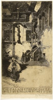 1893 Art Work -  The Palace; Stirling Castle - David Young Cameron.