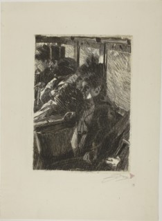 1892 Art Work -  Omnibus - Anders Zorn.