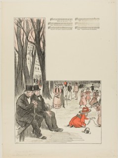 1893 Art Work -  Song of the Poor Old Men - Theophile-Alexandre Pierre Steinlen.