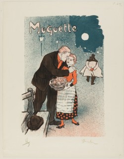 1892 Art Work -  Muguette - Théophile-Alexandre Steinlen.
