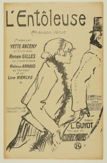 1893 Art Work -  Poor Street-Walker! - Henri de Toulouse-Lautrec.