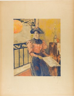 1893 Art Work -  The Light; from the third album of L'Estampe originale - Alexandre Lunois.
