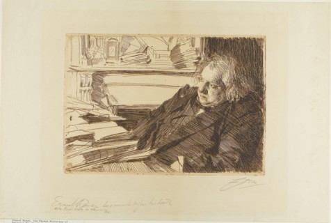 1892 Art Work -  Ernest Renan - Anders Zorn.