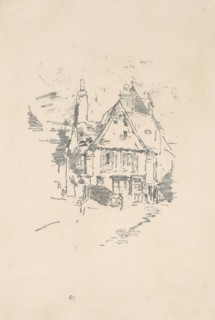 1893 Art Work -  Gabled Roofs - James McNeill Whistler.