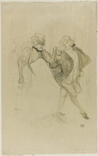 1893 Art Work -  Réjane and Galipaux; in Madame Sans-Gêne - Henri de Toulouse-Lautrec.
