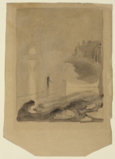 1892 Art Work -  A Boat Tied to a Pier - Edvard Munch.