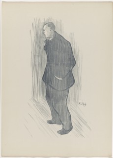 1893 Art Work -  Mevisto; from Le Cafe-Concert - Henri-Gabriel Ibels.