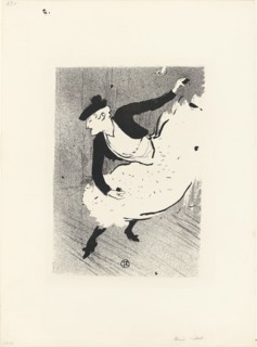 1893 Art Work -  Edmee Lescot; from Le Cafe-Concert - Henri de Toulouse-Lautrec.