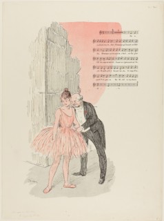 1893 Art Work -  Leda and the Swan Theophile-Alexandre Pierre Steinlen.