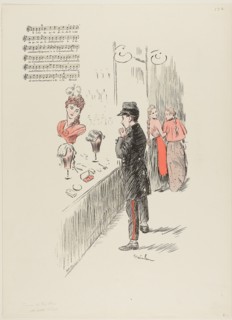 1893 Art Work -  Le Petit Potach - Theophile-Alexandre Pierre Steinlen.