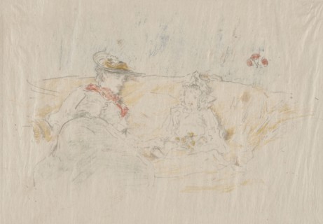 1892 Art Work -  Lady and Child - James McNeill Whistler.
