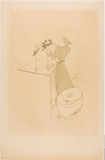 1893 Art Work -  The Milliner; Renee Vert Henri de Toulouse-Lautrec.