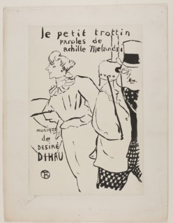 1893 Art Work -  The Little Errand Girl - Henri de Toulouse-Lautrec.