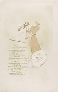 1893 Art Work -  The Milliner; Renee Vert - Henri de Toulouse-Lautrec.