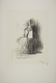 1892 Art Work -  The Consent - Jean Louis Forain.