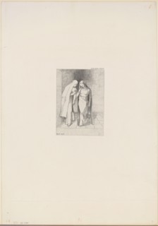 1892 Art Work -  Mystical Conversation - Odilon Redon.