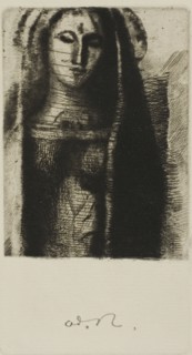1892 Art Work -  Princess Maleine (The Little Madonna) - Odilon Redon.