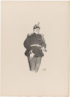 1893 Art Work -  Polin; from Le Cafe-Concert - Henri-Gabriel Ibels.