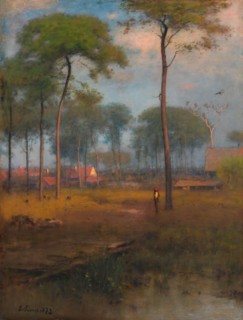 1892 Art Work -  Early Morning; Tarpon Springs - George Inness.
