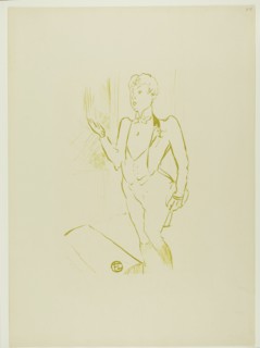 1893 Art Work -  Mary Hamilton; from Le Cafe-Concert - Henri de Toulouse-Lautrec.