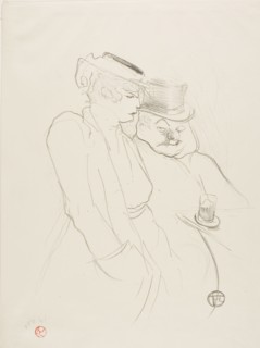 1893 Art Work -  In Their Forties Henri de Toulouse-Lautrec.