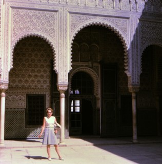 Tourist in Casablanca Morocco circa 1969.