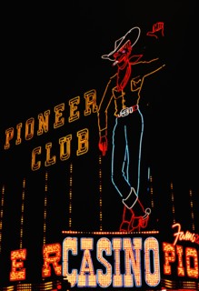 1960s Las Vegas Casinos - Pioneer Club Casino circa 1966.