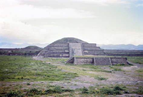 Pyramid of the Sun - Mexico circa 1950-1955.