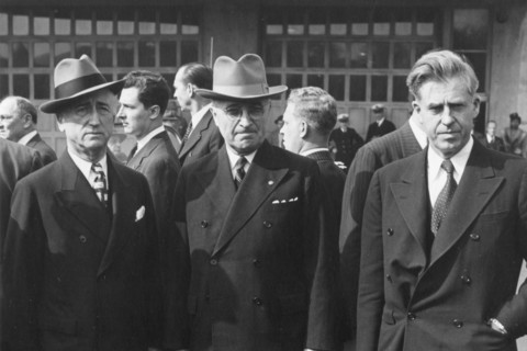 Truman & Wallace At FDR Funeral
