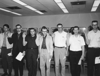 Inductees Taking the Oath