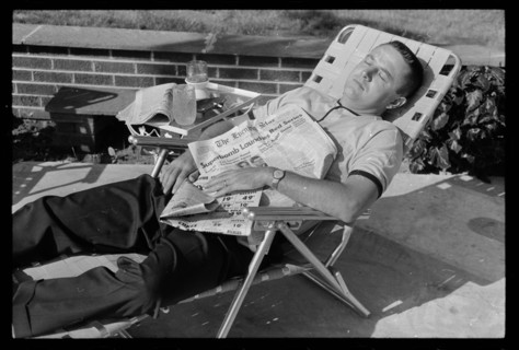 Man in Lounge Chair showing Indifference