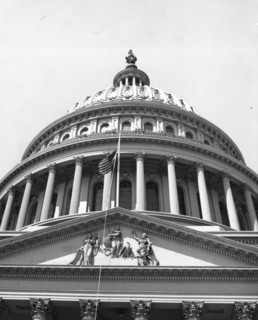 Mt Suribachi Flag Flies over U.S. Capitol
