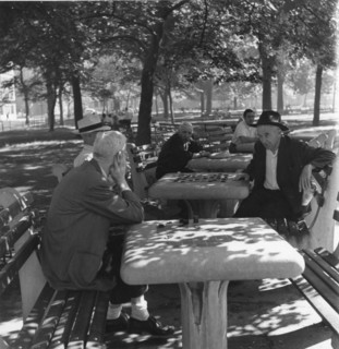 Playing Chess in Washington Square Park