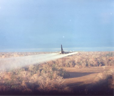 Spraying Defoliation Agents
