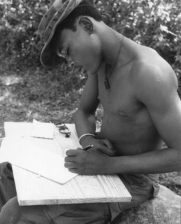 Vietnam Soldier writing home