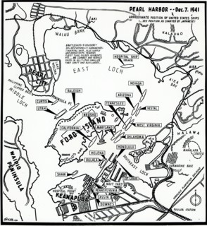 Map of Pearl Harbor