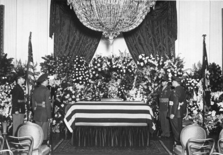 Standing Guard Over FDR's Casket