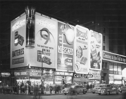 Night Scene, 7th Avenue in New York
