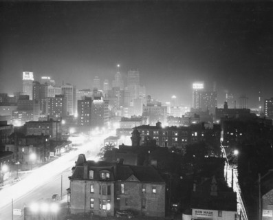 Night Scene, Detroit, MI